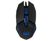 SVEN RX-G810 Gaming, Optical Mouse, 800-4000 dpi, 6+1 buttons (scroll wheel),  DPI switching modes, Two navigation buttons (Forward and Back),Soft Touch coating, USB, Black
